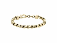 Armani exchange goudkleurige roestvrijstalen kettingarmband - afbeelding 1 van  2