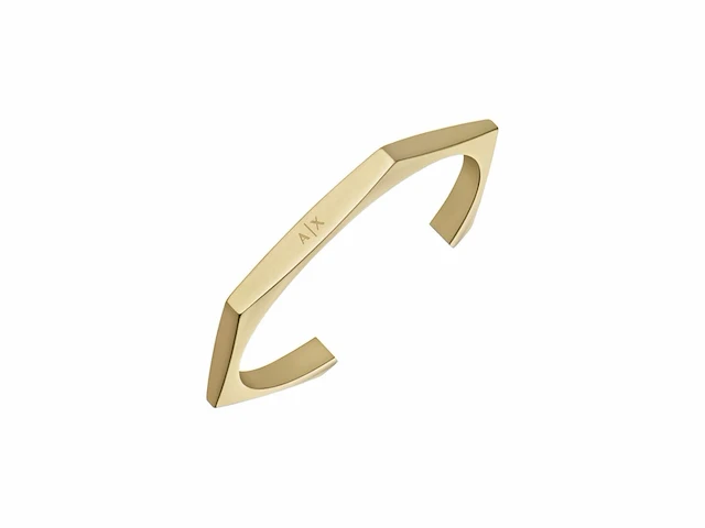 Armani exchange heren gouden roestvrij stalen armband, axg0138710 - afbeelding 2 van  3