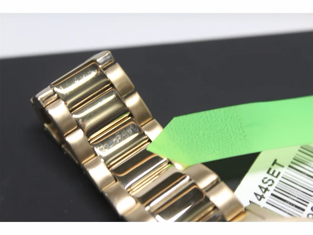 Armani exchange horloge voor heren 42 mm gouden roestvrij stalen kast met een roestvrij stalen band - afbeelding 5 van  5
