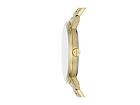 Armani exchange horloge voor heren quartz three hand movement 42 mm gouden roestvrij stalen kast met een roestvrij stalen band - afbeelding 3 van  5