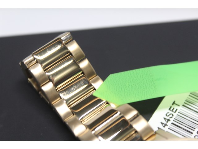 Armani exchange horloge voor heren quartz three hand movement 42 mm gouden roestvrij stalen kast met een roestvrij stalen band - afbeelding 5 van  5