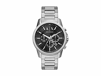 Armani exchange watch for men, chronograph movement, 44 mm silver stainless steel case with a stainless steel strap, ax1720 - afbeelding 1 van  3