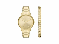 Armani exchange watch for men quartz movement and 42mm stainless steel goudkleurig - afbeelding 1 van  3
