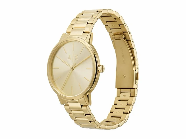 Armani exchange watch for men quartz movement and 42mm stainless steel goudkleurig - afbeelding 2 van  3