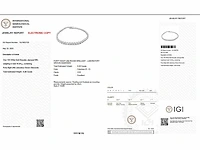 Armband 14 krt. wit goud met diamant 8,28 crt. - afbeelding 2 van  6