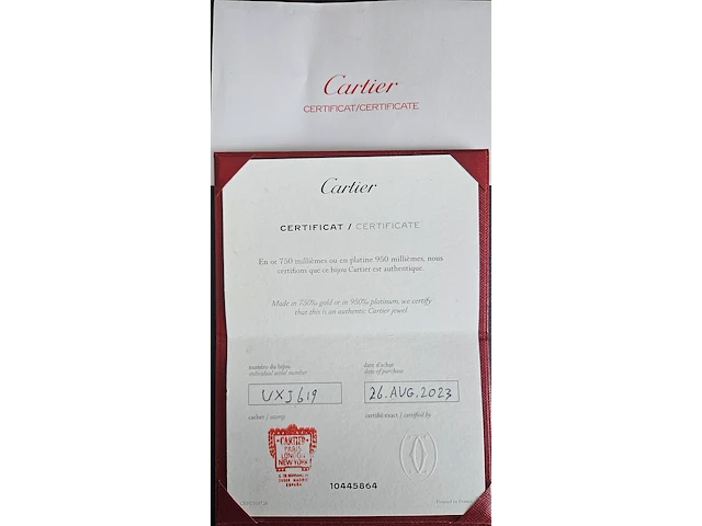 Armband, cartier , juste un clou diamond , 2023 - afbeelding 8 van  8