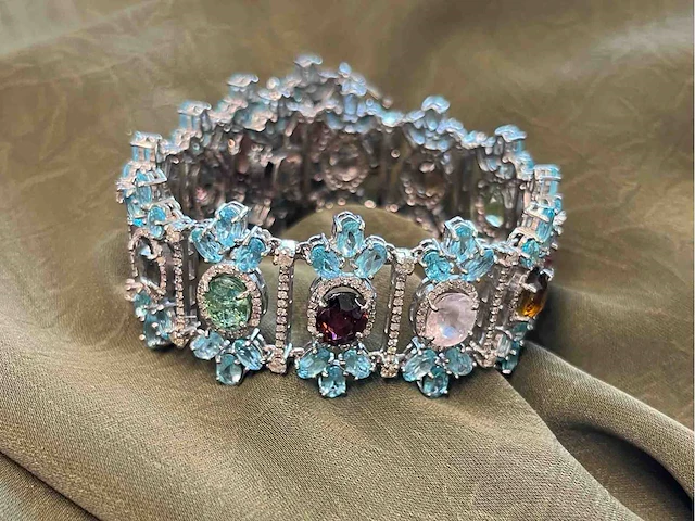 Armband edelsteen diamant - afbeelding 4 van  5