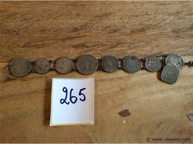 Armband geldstukken - afbeelding 1 van  3