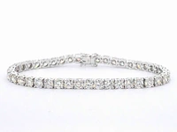 Armband met briljant geslepen diamanten 11.00 carat - afbeelding 1 van  6
