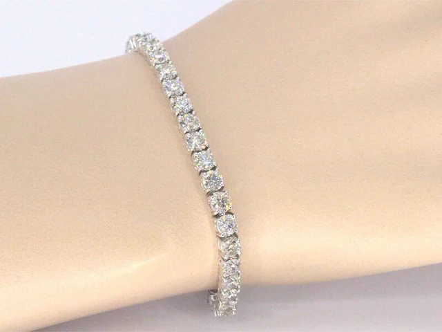 Armband met briljant geslepen diamanten 11.00 carat - afbeelding 2 van  6