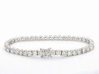Armband met briljant geslepen diamanten 11.00 carat - afbeelding 3 van  6