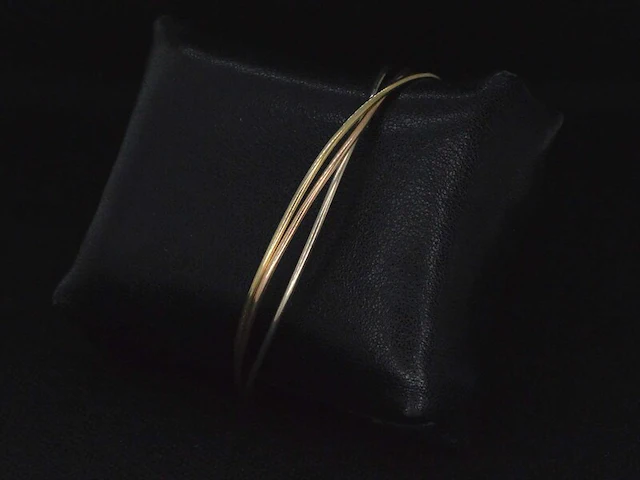 Armband met drie kleuren goud - afbeelding 4 van  7