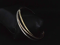 Armband met drie kleuren goud - afbeelding 5 van  7