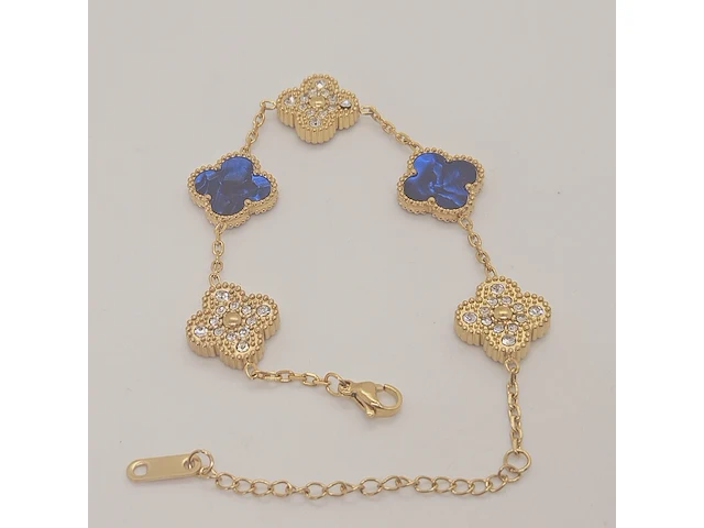 Armband met steentjes zonder merk - afbeelding 1 van  4