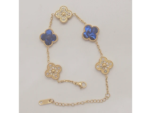 Armband met steentjes zonder merk - afbeelding 2 van  4