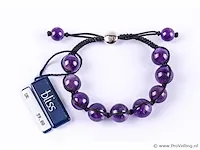 Armband met zilveren sluiting en diamantje - afbeelding 2 van  5