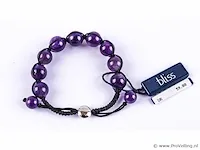 Armband met zilveren sluiting en diamantje - afbeelding 4 van  5