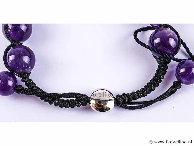 Armband met zilveren sluiting en diamantje - afbeelding 5 van  5