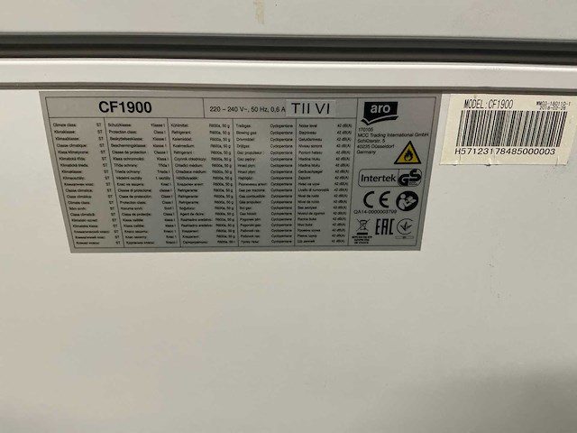 Aro 1900 cf professionele vrieskist - afbeelding 3 van  11