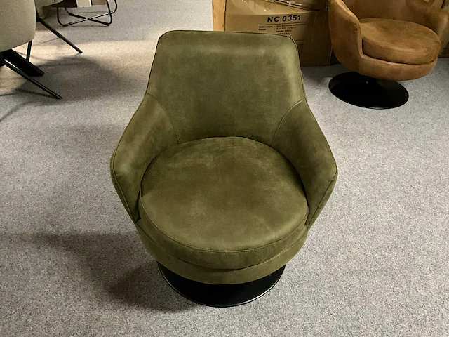 Aroma coffeechair lederen fauteuil (2x) - afbeelding 1 van  6