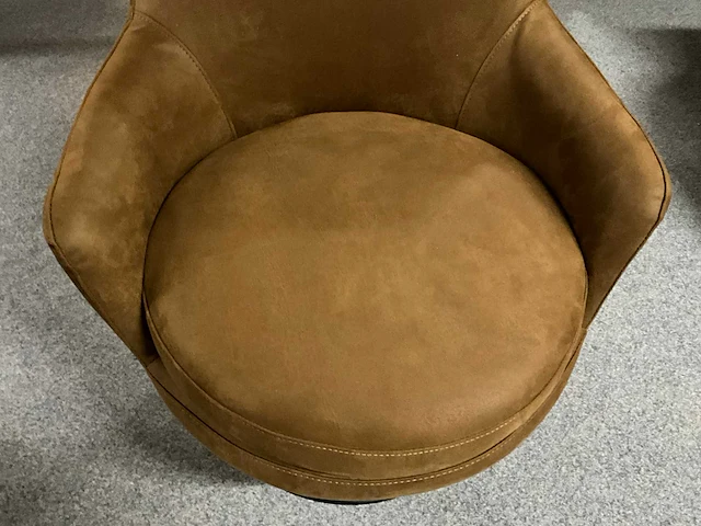 Aroma coffeechair lederen fauteuil - afbeelding 3 van  8