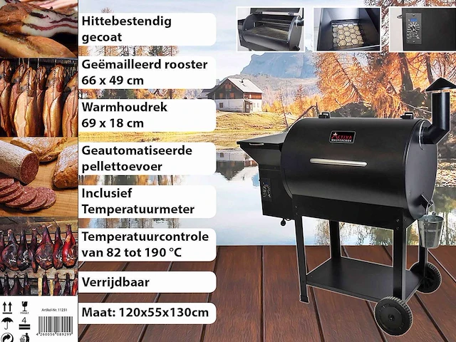 Arpe - ap-100 - verrijdbare pelletsmoker - afbeelding 6 van  8