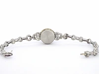 Art-deco armband met goud en platina, en natuurlijke diamanten en robijnen - afbeelding 6 van  9