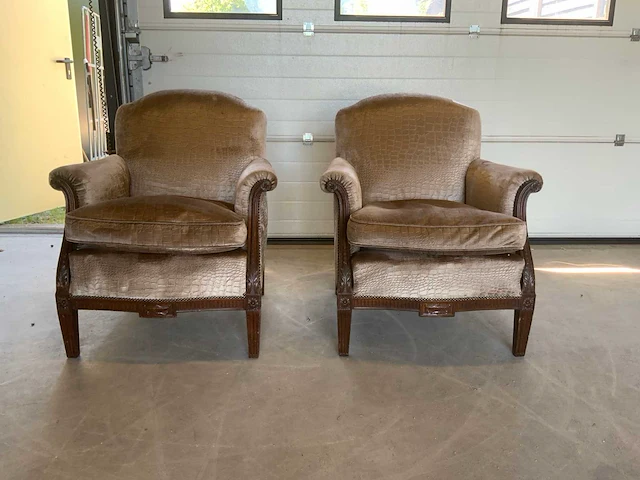 Art deco art deco fauteuil (2x) - afbeelding 2 van  6