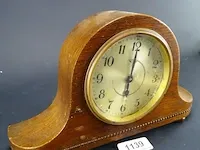 Art deco houten schouwklok - afbeelding 1 van  5