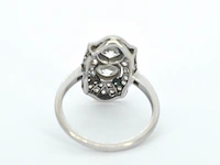 Art deco platina ring met diamant - afbeelding 7 van  9