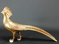 Art-deco zware massieve vergulde fazant - afbeelding 2 van  5