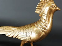 Art-deco zware massieve vergulde fazant - afbeelding 4 van  5