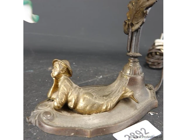 Art-nouveau tafellamp - afbeelding 3 van  5