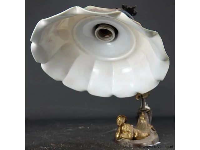 Art-nouveau tafellamp - afbeelding 4 van  5