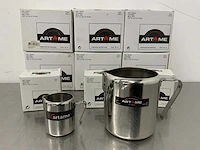 Artame - rvs melkkan (9x) - afbeelding 1 van  2
