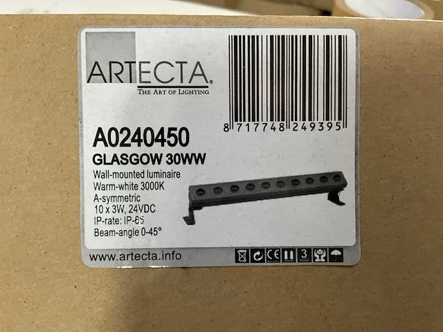 Artecta - glasgow-30 ww a-symmetric - gevelverlichting (9x) - afbeelding 10 van  10