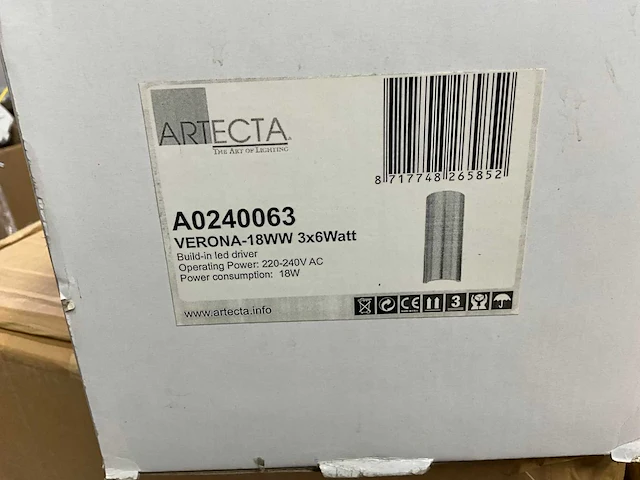 Artecta - verona-18 ww - wandlamp - buitenverlichting (8x) - afbeelding 5 van  13