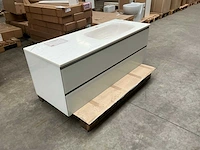 Artelinea vasquebadmeubel wit 135cm - afbeelding 1 van  8