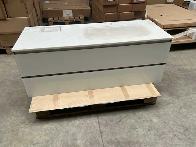 Artelinea vasquebadmeubel wit 135cm - afbeelding 2 van  8
