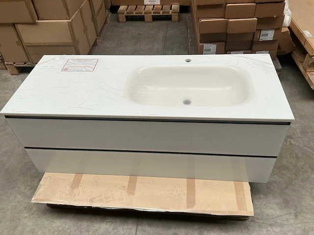 Artelinea vasquebadmeubel wit 135cm - afbeelding 4 van  8