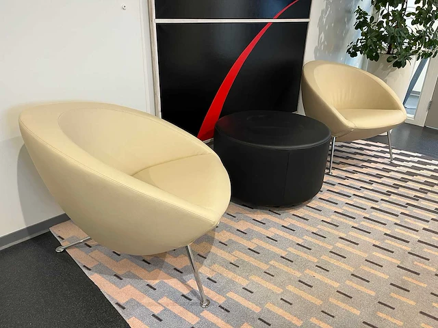 Artifort hanna - lederen design lounge set - afbeelding 5 van  14