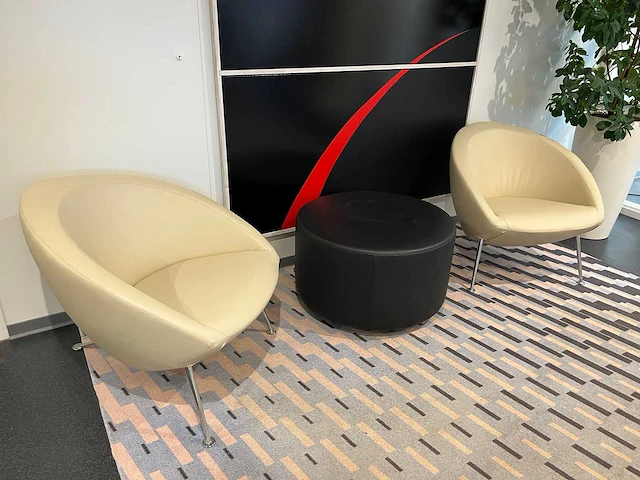 Artifort hanna - lederen design lounge set - afbeelding 6 van  14