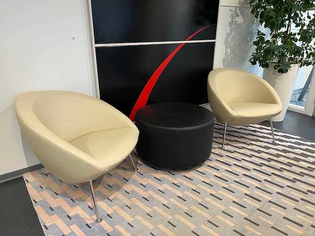 Artifort hanna - lederen design lounge set - afbeelding 1 van  14