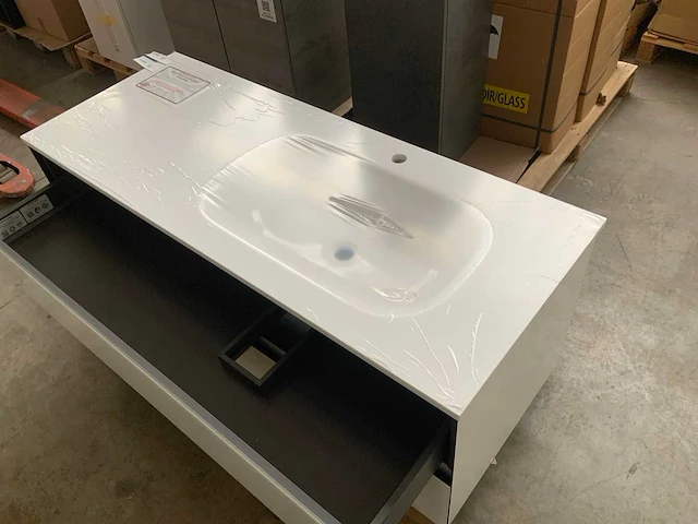Artilinea sous vasque 2 badmeubel 135cm bianco - afbeelding 6 van  9