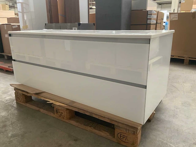Artilinea sous vasque 2 badmeubel 135cm bianco - afbeelding 1 van  7