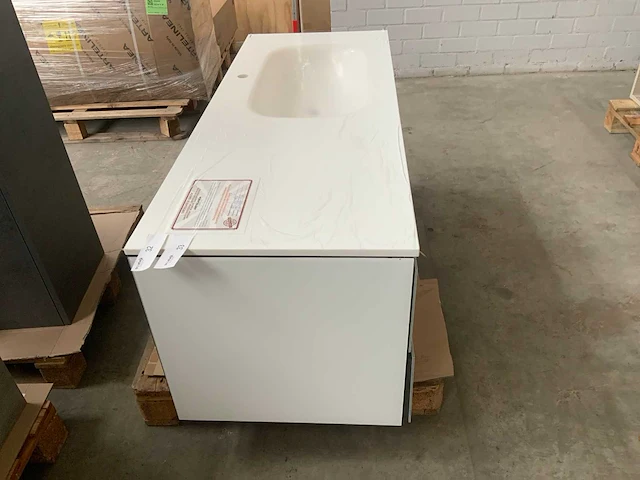 Artilinea sous vasque 2 badmeubel 135cm bianco - afbeelding 7 van  7