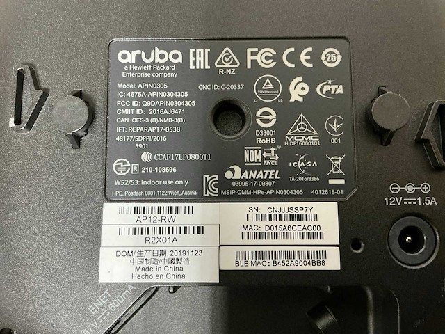 Aruba rx012 accespoint - afbeelding 4 van  5