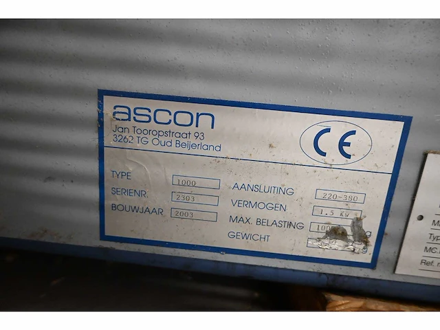 Ascon - 1000 - stapelkeerder - afbeelding 5 van  8