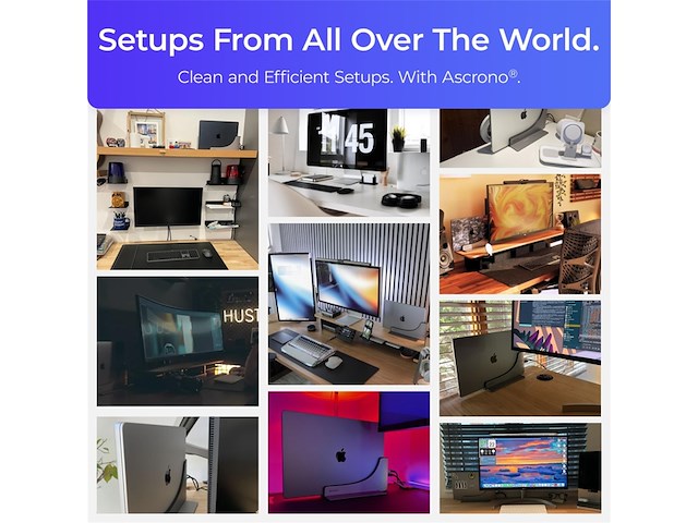 Ascrono vertical docking station hub compatibel met apple macbook air 13 (20182020 incl. m1) 2x usbc poort (40 gbps) thunderbolt 4 compatibel dock - afbeelding 3 van  6