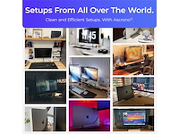 Ascrono vertical docking station hub compatibel met apple macbook air 13 (20182020 incl. m1) 2x usbc poort (40 gbps) thunderbolt 4 compatibel dock - afbeelding 3 van  6